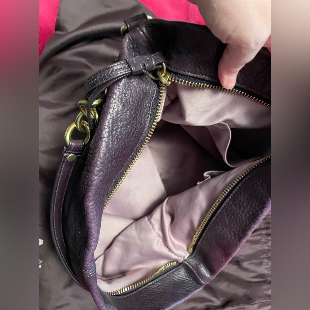 Deep Purple Coach Purse - Picture 10 of 15